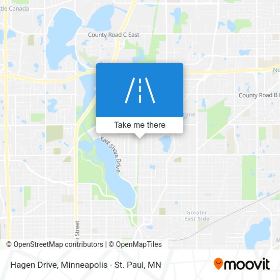 Hagen Drive map