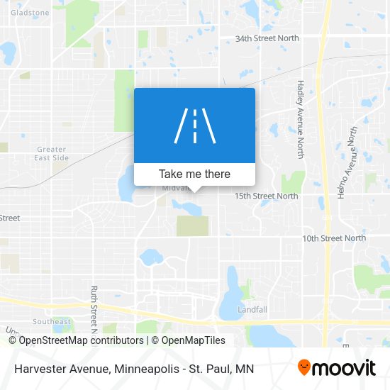 Harvester Avenue map