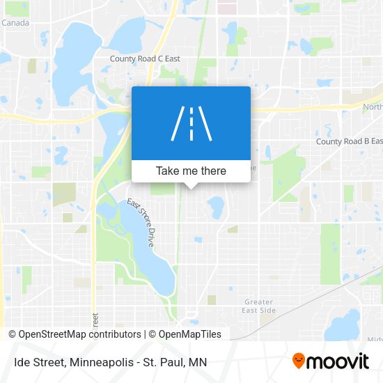 Ide Street map