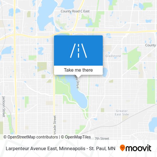 Larpenteur Avenue East map