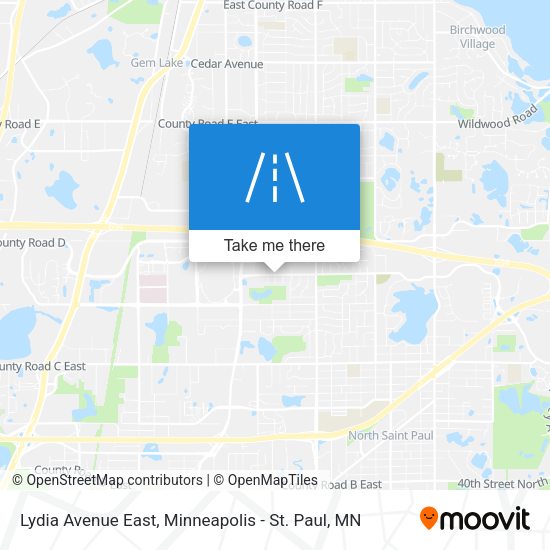 Lydia Avenue East map