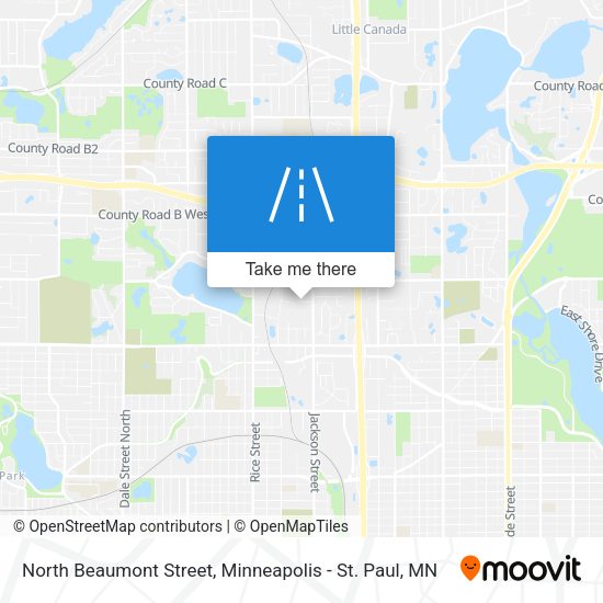 North Beaumont Street map