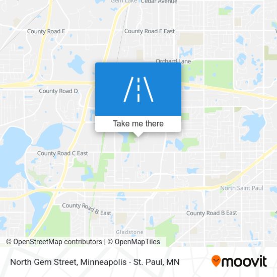 Mapa de North Gem Street