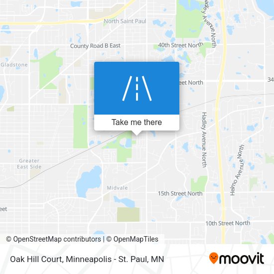 Oak Hill Court map
