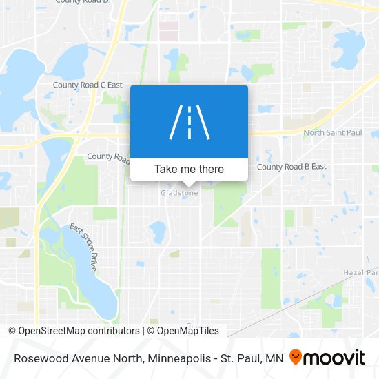 Rosewood Avenue North map