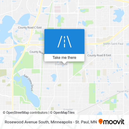 Rosewood Avenue South map