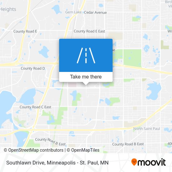 Southlawn Drive map