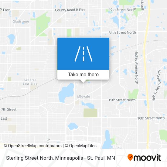 Sterling Street North map