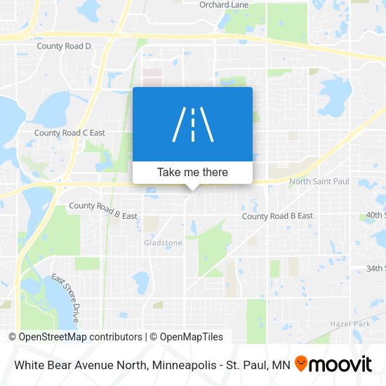 White Bear Avenue North map
