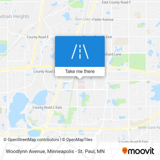 Woodlynn Avenue map