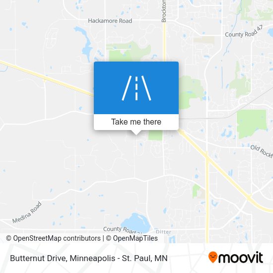 Butternut Drive map