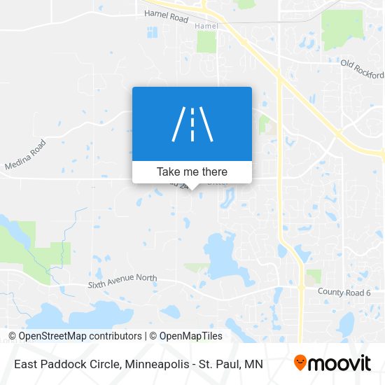 East Paddock Circle map
