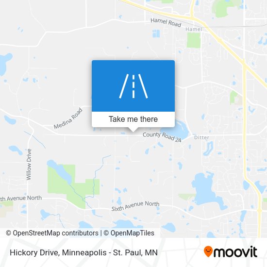 Hickory Drive map