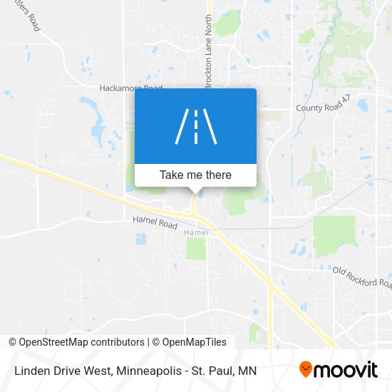 Linden Drive West map