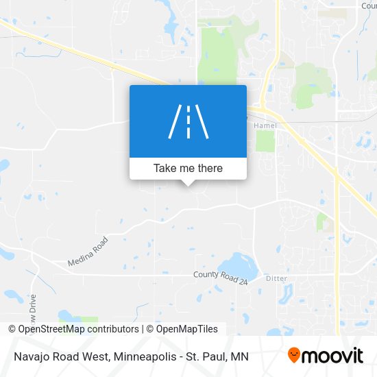 Mapa de Navajo Road West
