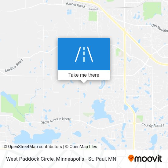 West Paddock Circle map