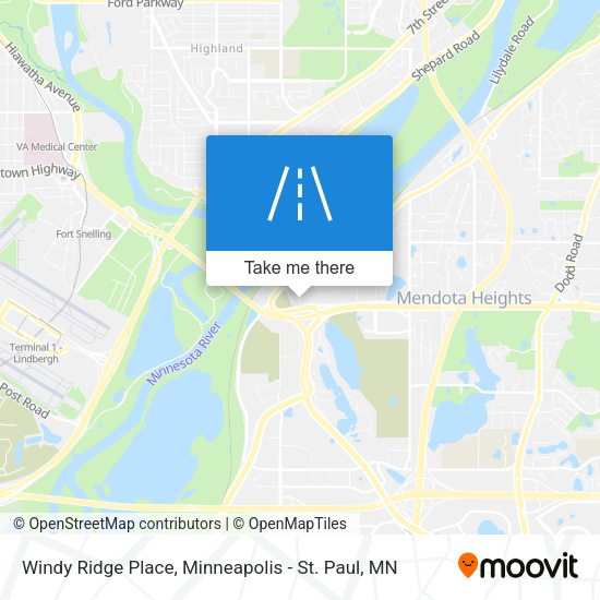 Windy Ridge Place map