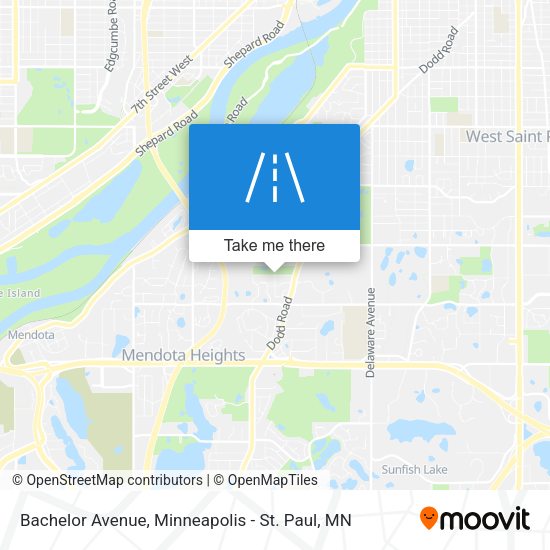 Mapa de Bachelor Avenue