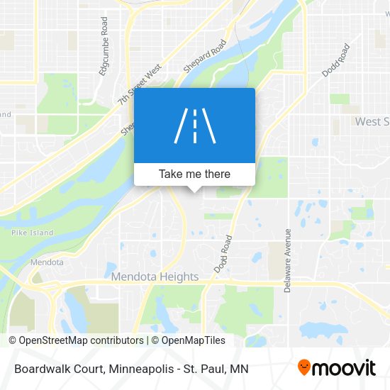 Mapa de Boardwalk Court