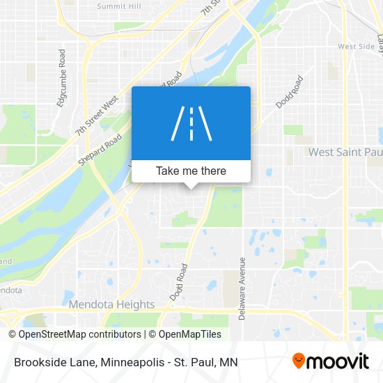 Brookside Lane map