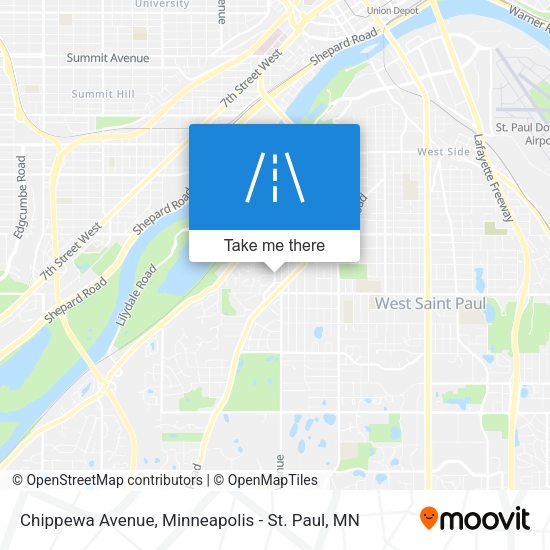 Mapa de Chippewa Avenue