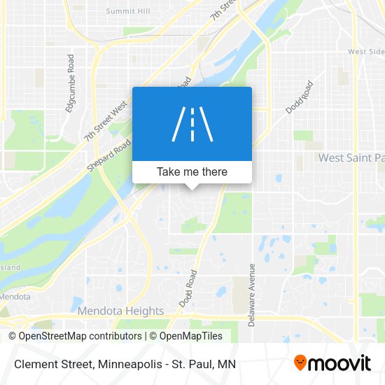 Clement Street map