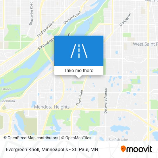 Mapa de Evergreen Knoll