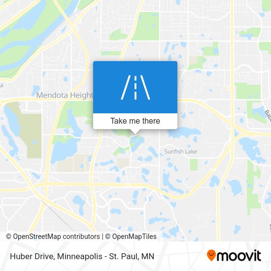 Huber Drive map
