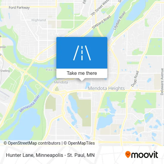 Hunter Lane map