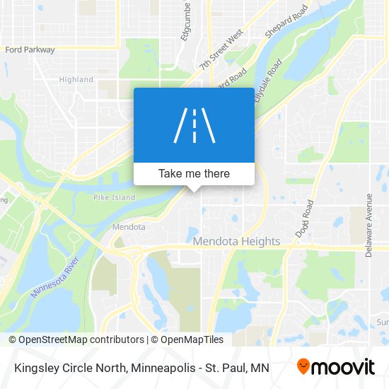 Kingsley Circle North map