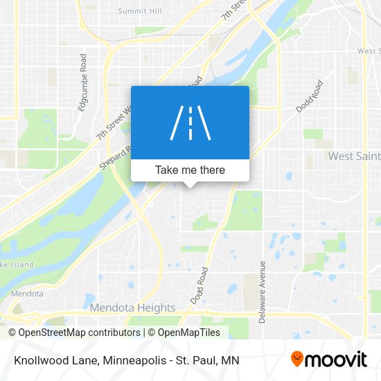 Knollwood Lane map