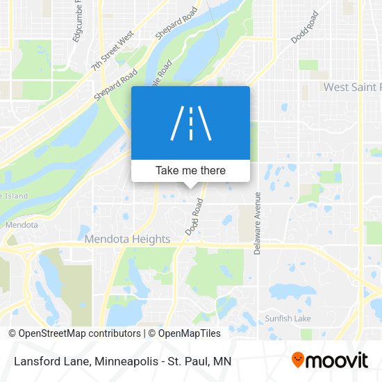 Lansford Lane map