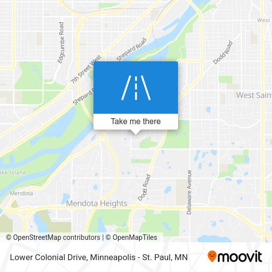 Lower Colonial Drive map