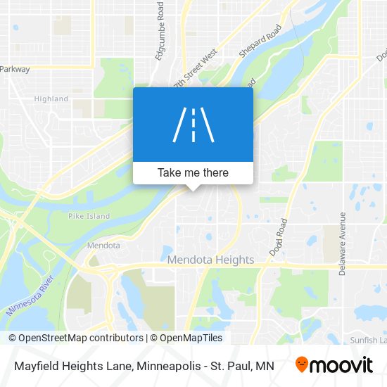 Mapa de Mayfield Heights Lane
