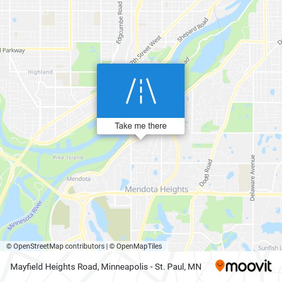 Mayfield Heights Road map