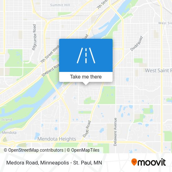 Medora Road map