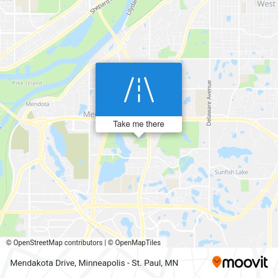 Mendakota Drive map