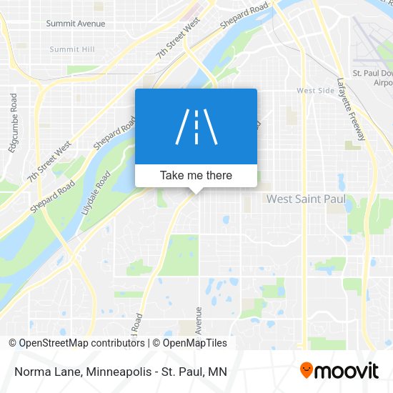 Norma Lane map