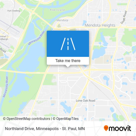 Northland Drive map