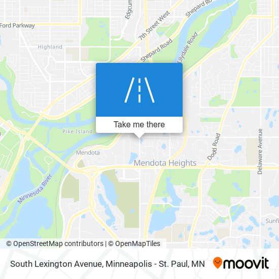South Lexington Avenue map