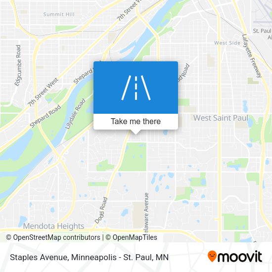 Mapa de Staples Avenue