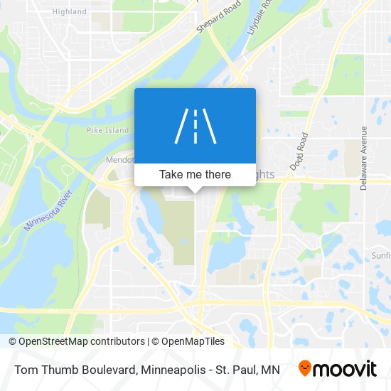 Mapa de Tom Thumb Boulevard