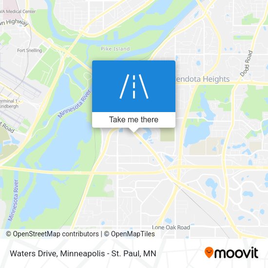 Waters Drive map