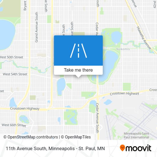 11th Avenue South map