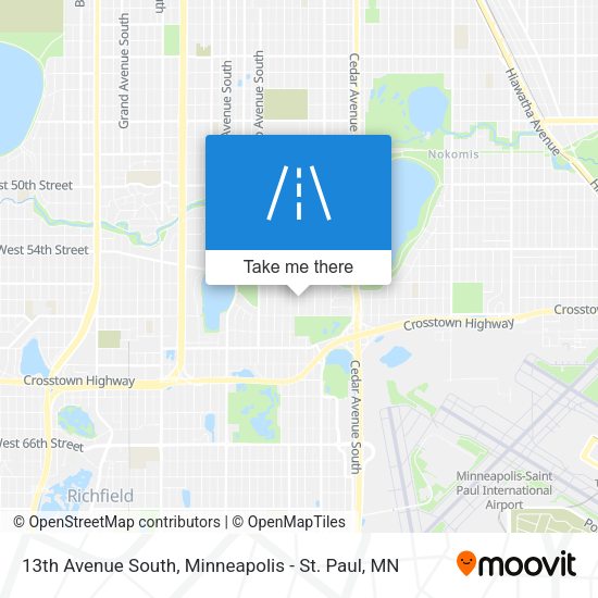 Mapa de 13th Avenue South