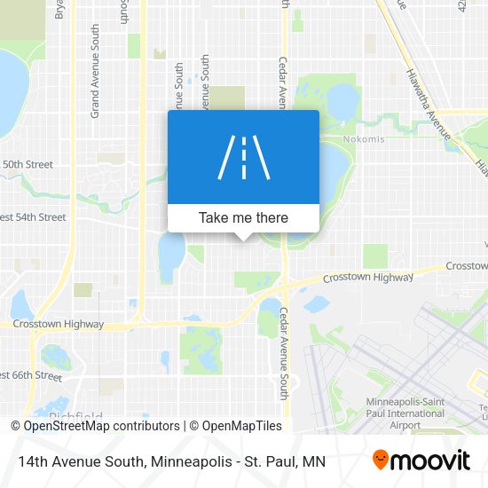14th Avenue South map