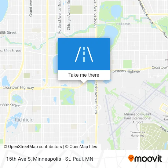 15th Ave S map