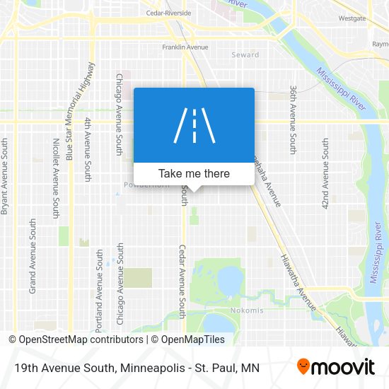 19th Avenue South map
