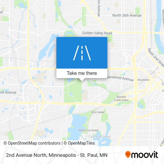 Mapa de 2nd Avenue North