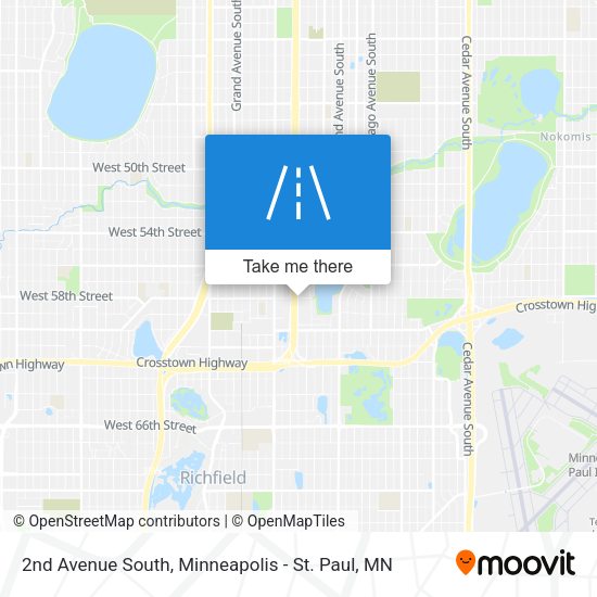 Mapa de 2nd Avenue South